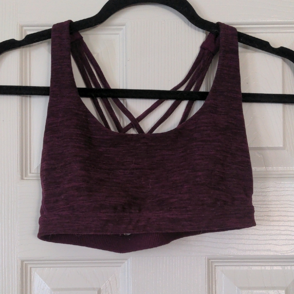 Victoria's Secret Purple Sports Bra Racerback Design - Picture 5 of 5